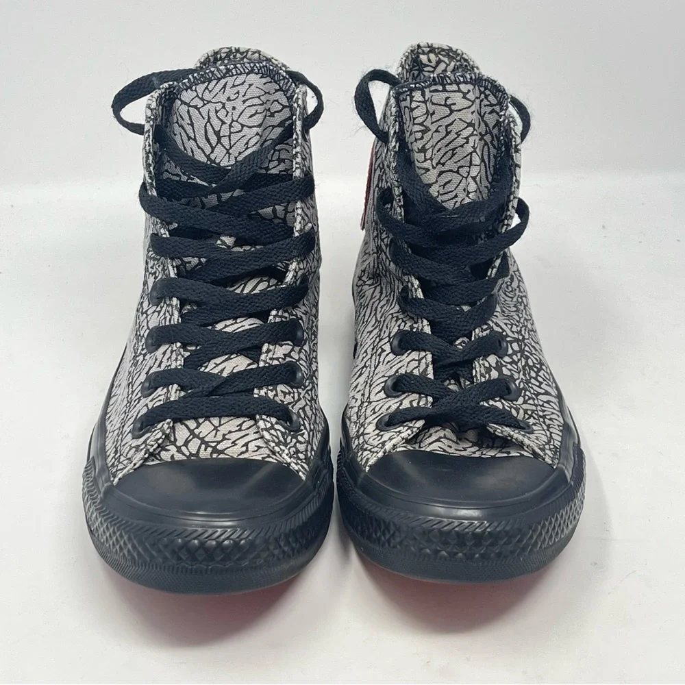 Converse X Shoe Palace All Star High Shoes Womens 8 Black Gray Red Elephant